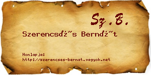 Szerencsés Bernát névjegykártya