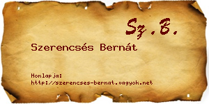 Szerencsés Bernát névjegykártya